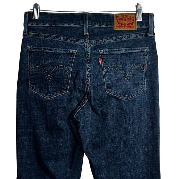 Levi’s Classic Bootcut Jeans Women’s Size 4 Dark Wash Mid Rise Stretch Denim - Picture 4 of 7